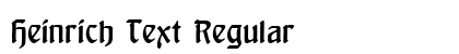 Heinrich Text Regular preview
