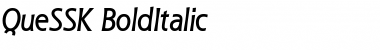 QueSSK BoldItalic Font