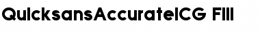 QuicksansAccurateICG Regular Font