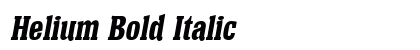 Helium Bold Italic Preview