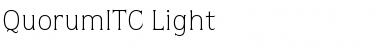 QuorumITC Light Font QuorumITC Light Font