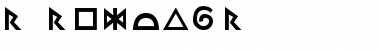 R Regular Font