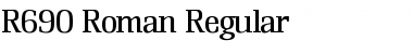 R690-Roman Regular Font