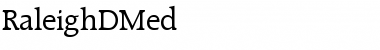 RaleighDMed Regular Font