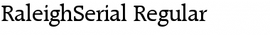 RaleighSerial Regular Font