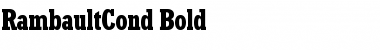 RambaultCond Bold Font