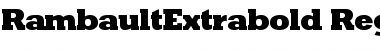 Download RambaultExtrabold Font Download RambaultExtrabold Font