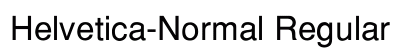 Helvetica-Normal Regular preview