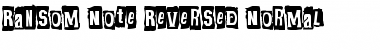 Download Ransom Note Reversed Font