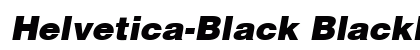 Helvetica-Black BlackItalic Preview