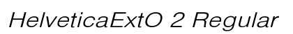 HelveticaExtO 2 Regular preview