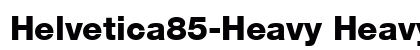 Helvetica85-Heavy Heavy preview