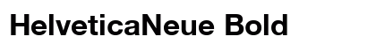 HelveticaNeue Bold preview