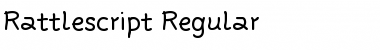 Rattlescript-Regular Regular Font