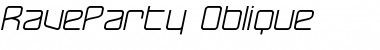 RaveParty Oblique Regular Font