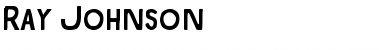 Ray Johnson Regular Font