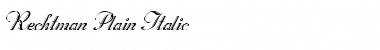 Download Rechtman plain italic Font Download Rechtman plain italic Font