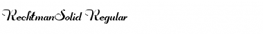 RechtmanSolid Regular Font