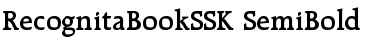 RecognitaBookSSK SemiBold Font