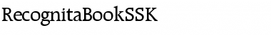 Download RecognitaBookSSK Font