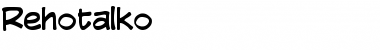Download Rehotalko Font Download Rehotalko Font