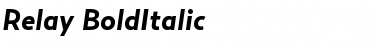 Download Relay-BoldItalic Font