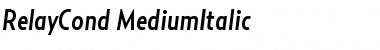 Download RelayCond-MediumItalic Font Download RelayCond-MediumItalic Font