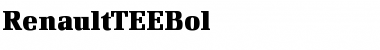 Download RenaultTEEBol Font Download RenaultTEEBol Font