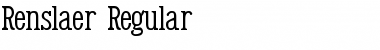 Download Renslaer Font