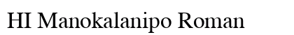 HI Manokalanipo Roman preview