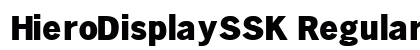 HieroDisplaySSK Regular preview
