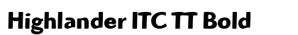 Highlander ITC TT Bold preview
