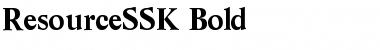 ResourceSSK Bold Font