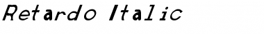 Retardo Italic 1 Font