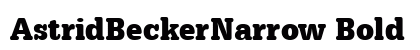 AstridBeckerNarrow Bold preview