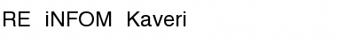 RE_iNFOM-Kaveri Normal Font
