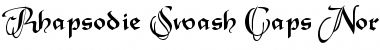 Rhapsodie Swash Caps Normal Font