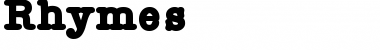 Download Rhymes Font Download Rhymes Font