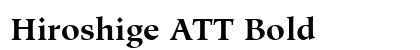 Hiroshige ATT Bold preview