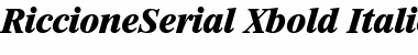 Download RiccioneSerial-Xbold Font