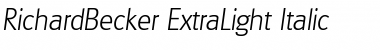 Download RichardBecker-ExtraLight Font