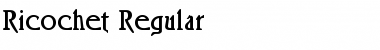 Ricochet Regular Font