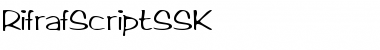 RifrafScriptSSK Regular Font