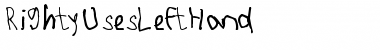 RightyUsesLeftHand Regular Font