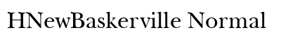 HNewBaskerville Normal preview