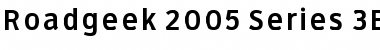 Roadgeek 2005 Series 3B Regular Font