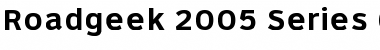 Roadgeek 2005 Series 6B Regular Font