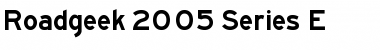 Roadgeek 2005 Series E Regular Font