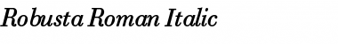 Robusta Roman Italic Font