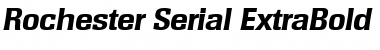 Rochester-Serial-ExtraBold RegularItalic Font